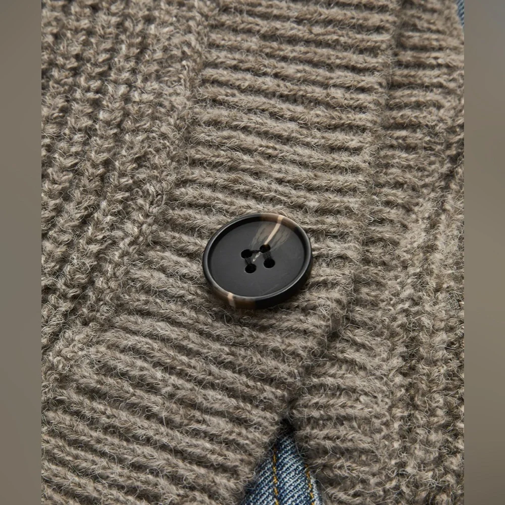 Asymmetrical Patchwork Pockets Cardigan Commense size XS NWT CM10 - Picture 2 of 5